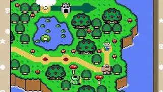 [SMW Hack - Super Luigi Land] 3-5:Walnut Woods 4