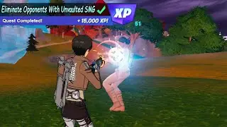 Eliminate Opponents by using the Unvaulted Submachine Gun | Fortnite Week 8 Quests