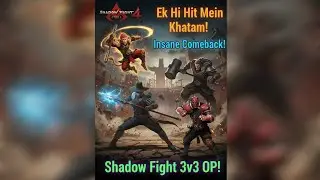 Ek Hi Hit Mein Khatam! | Shadow Fight 4 INSANE 3v3 Comeback