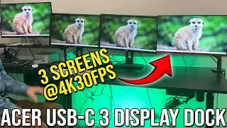Док-станция ACER USB-C 3 Monitor HDMI DP 4K30fps для ПК Mac