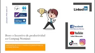 Bono o Incentivo de productividad en Contpaqi Nominas