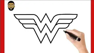 HOW TO DRAW WONDER WOMAN LOGO