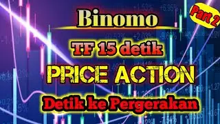 Price Action - Binomo TF 15 detik - analisa Detik ke Pergerakan