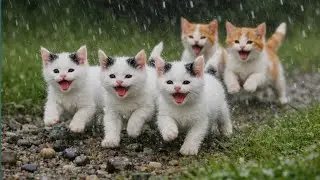 😻💤 Cute Kittens Enjoying Nature | Peaceful Cat Moments for Relaxation #kitten 