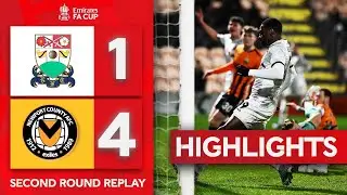 Barnet 1-4 Newport County | Exiles Secure Third Round Spot! | Emirates FA Cup 2023-24