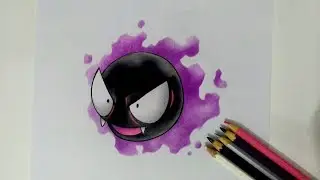COMO DESENHAR  Gastly (Pokémon) | Passo a Passo