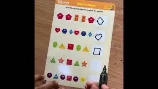 Shapes and Patterns (Simple patterns) #kidslearning #kidsyoutubechannel