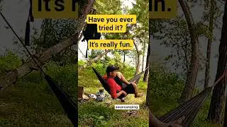 Have you ever tried it? It's really fun.#public #hammock #tarptent @awancamping