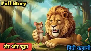 🐅शेर और चूहा | Lion & Mouse 🐀Story In Hindi | Sher Or Chuha | Moral Stories | शेर और चूहा की कहानी |