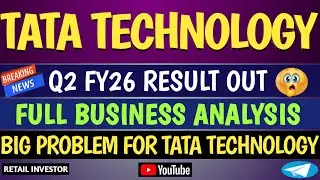 TATA TECHNOLOGY Q2 FY26 RESULT OUT | BIG PROBLEM FOR COMPANY | ALERT FOR SHAREHOLDERS |