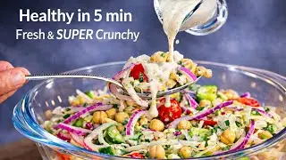 Healthy in 5 Minutes | Creamy Cucumber Salad That Keeps You Full