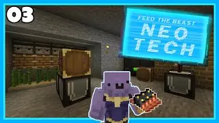 FTB NeoTech - Ep. 3 - Automatic Rubber Farm & First LV Circuit
