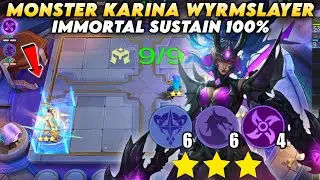 KARINA WYRMSLAYER. IMMORTAL GOD.!! MAGIC CHESS MOBILE LEGENDS