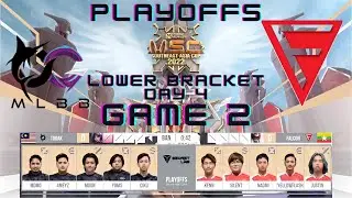 TODAK Vs FALCON ESPORT GAME 2 | MSC PLAYOFFS DAY 3 2022 | LOWER BRACKET | [ENGLISH]