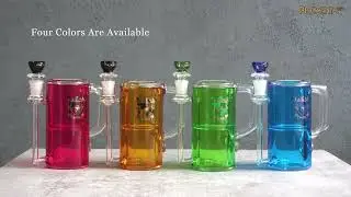 Phoenix Star Wine Glass Bong With Glycerin & Inline Perc 6 Inches PHX662