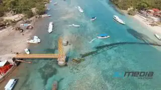 Chilling aerial footage of the aftermath of the Yellow Suspension Bridge collapse (Lembongan, Bali )