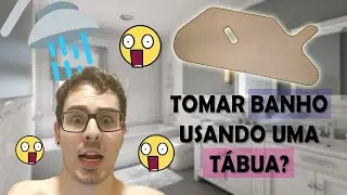 Usando a tábua de transferência para tomar banho