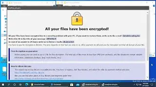 AppCheck Anti-Ransomware : CrySis Ransomware (.id-{Random}.[data@decoding.biz].xwx) Block Video