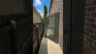 Custom Automatic Pedestrian Swing Gate installed by Powered Gates Australia