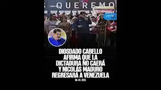 Cabello asegura que el chavismo no caer&aacute; y que Maduro regresar&aacute;