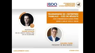 🔴 Webinaire | transmission de l'entreprise familiale  ندوة  : تنقل المقاولة العائلية بين الأجيال