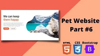 Modern Pet Website Html CSS | Happy Section - Pet Website #6