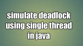 Deadlock with use of main thread(only single thread)