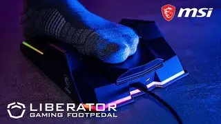 MSI Liberator | Quick-Tap Programmable PC Gaming Footpedal