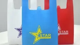 Eco-friendly high speed non woven T-shirt bag making machine 140pcs/min