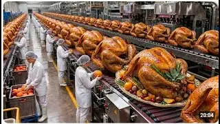 Roast Turkey Factory &ndash; How Millions of Roast Turkey Meals Are Produced