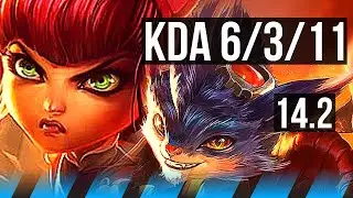 ANNIE vs RUMBLE (MID) | 6/3/11, 300+ games | KR Diamond | 14.2