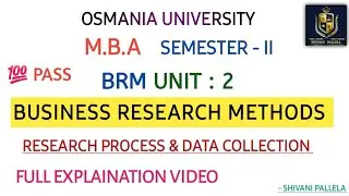 BRM || UNIT : 2 || EXPLAINATION VIDEO || MBA SEMESTER - 2 || OSMANIA UNIVERSITY ||&lrm;@shivanipallela&nbsp;