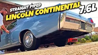 Straight Pipe 462 Lincoln Continental Coupe! - 1968 Big Block MEL 7.6 Litre V8 Engine/Exhaust Sound