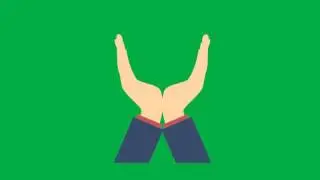 Animated Hand Green Screen 12