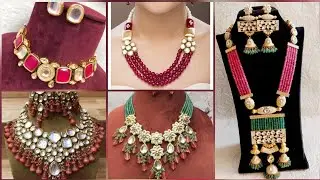 DIY Beautiful Kundan Necklace Design Handmade/Beautiful Kundan Pearl Necklace Latest Design