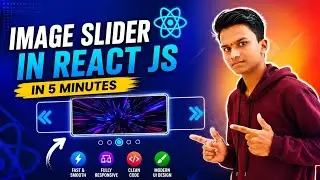 Image Slider in React JS ⚡ 5 Minutes Tutorial | Smooth Animation UI