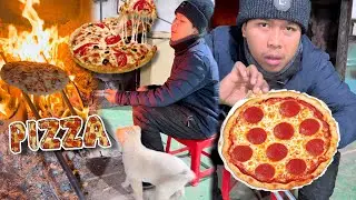 ដុត Pizza ក្នុងឡ៎ភ្លើង🍕🔥😂ពូចិត្រFunny 