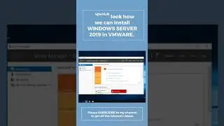 WINDOWS SERVER 2019 in VMWARE.. complete INSTALLATION !!! #shorts #windows server 2019 #windows