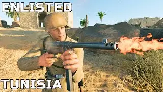 Enlisted gameplay: Battle of Tunisia -  Kahif cave village | Энлистед: Битва за Тунис деревня Кахиф
