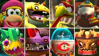 Donkey Kong Country Returns HD - All Bosses (Dixie Kong DLC)