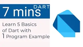 Flutter - Dart Tutorial - Learn 5 Dart Language Basics with 1 Beginner Example