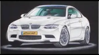 Cardrawings Making of BMW M3 White Angel