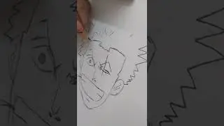🎨 Anime Pencil Sketch ✏️ | Roronoa Zoro Drawing | Time-Lapse Sketch Shorts ⏳✨