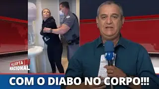 MULHER É PRESA APÓS XINGAR E CUSPIR EM PM NO HOSPITAL