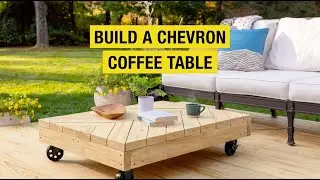 DIY Chevron Coffee Table | YellaWood