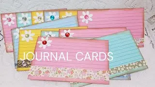 Simple Journal Cards Using Colored Index Cards