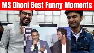 Pakistani Reaction  to MS Dhoni Best Funny Moments | REACTION