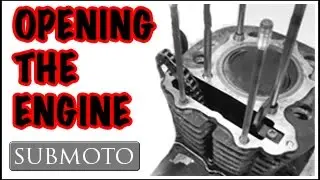 Disassembling an SR500 engine