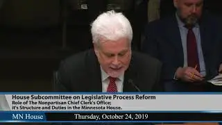 House Subcommittee on Legislative Process Reform  10/24/19