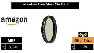 AmazonBasics Circular Polarizer Filter  55 mm